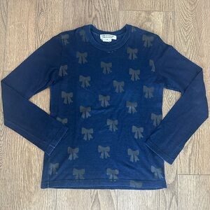 Comme des Garçons Ribbon Print Long Sleeve Tee (M)